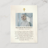 Christ Resurrected Orthodox Funeral Prayer Card    プレイスカード (裏面)