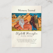 Christ Resurrected Orthodox Funeral Prayer Card    プレイスカード (正面)
