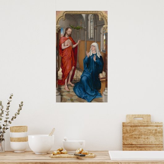 Christ - Rogier van der Weyden Fine Art Poster ポスター (キッチン)