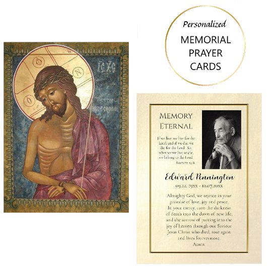 Christ Sacrificial King Memorial Prayer Card       プレイスカード