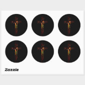 Christ sur croix Black Edition ラウンドシール (シート)