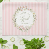 Christ the Lord is Risen | 春の花 キッチンタオル (折り畳み)