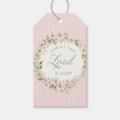 Christ the Lord is Risen | Spring Flowers ギフトタグ (正面)