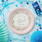 Christ the Lord is Risen | Spring Flowers ペーパープレート (パーティー)