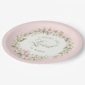 Christ the Lord is Risen | Spring Flowers ペーパープレート (アングル)