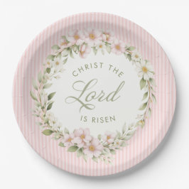 Christ the Lord is Risen | Spring Flowers ペーパープレート
