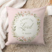Christ the Lord is Risen | Spring Wreath クッション (ブランケット)