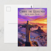 Christ the Redeemer Brazil ポストカード (正面/裏面)
