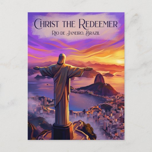 Christ the Redeemer Brazil ポストカード (正面)