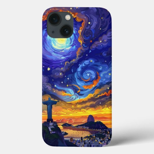 Christ the Redeemer: Starry Night Rio Edition Case-Mate iPhoneケース (裏面)