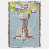 Christ the Redeemer Travel poster Favela スローブランケット (正面縦)