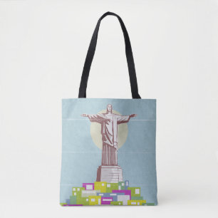Christ the Redeemer Travel poster Favela トートバッグ