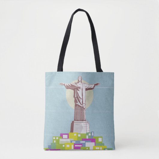 Christ the Redeemer Travel poster Favela トートバッグ (正面)
