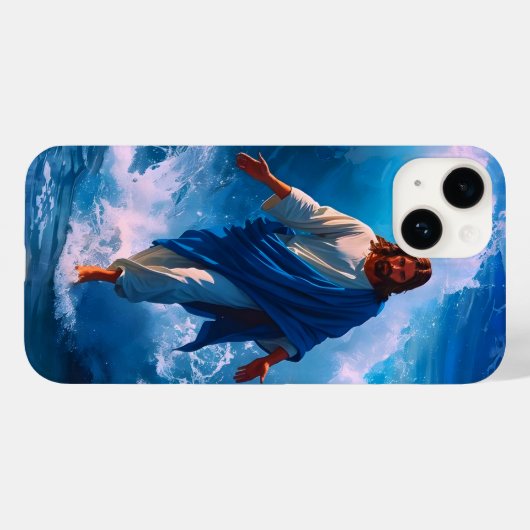 Christ Walks on Water iPhone case Case-Mate iPhoneケース (裏面 (横))