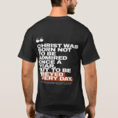 Christ Was Born to Be Obeyed Tシャツ (裏面)