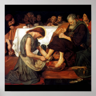 Christ Washing Peter's Feet ポスター