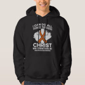 Christ Who Strengthens Me Multiple Sclerosis Aware パーカ (正面)