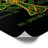 Christ With Me Celtic Cross St. Patrick Breastplat ポスター (角)