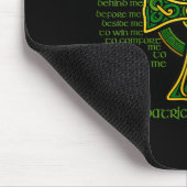 Christ With Me Celtic Cross St. Patrick Breastplat マウスパッド (コーナー)