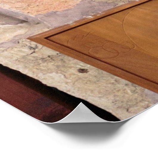 Christain Cross Artwork ポスター (角)