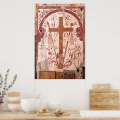 Christain Cross Artwork ポスター (キッチン)