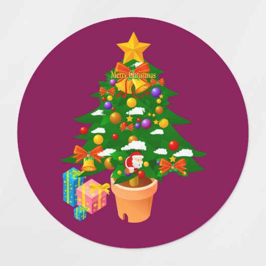 Christamas Labels ラベル (デザイン2)