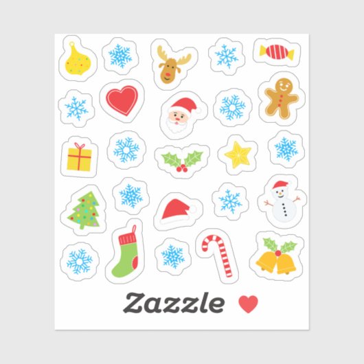 Christamsカラフルパターン シール (シート)