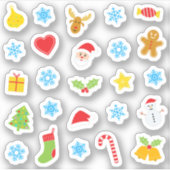 Christamsカラフルパターン シール (正面)