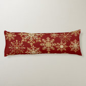 Christams Gold and Red Snowflake  ボディピロー (裏面)