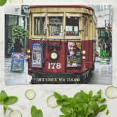 Christchurch City Tour Tram no.178 NZ キッチンタオル (折り畳み)