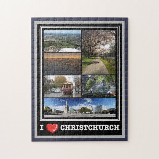 Christchurch - I Love – ニュージーランド –  ジグソーパズル (縦)