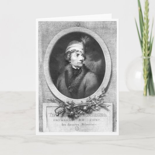 Christiaan著刻まれるTadeusz Kosciuszko カード (正面)