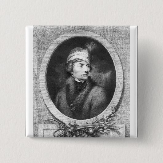 Christiaan著刻まれるTadeusz Kosciuszko 缶バッジ (正面)