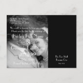 Christianあなたの写真と日付を保存 案内ポストカード (裏面)