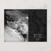 Christianあなたの写真と日付を保存 案内ポストカード (裏面)