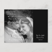 Christianあなたの写真と日付を保存 案内ポストカード (裏面)