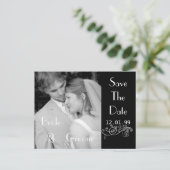 Christianあなたの写真と日付を保存 案内ポストカード (スタンド正面)