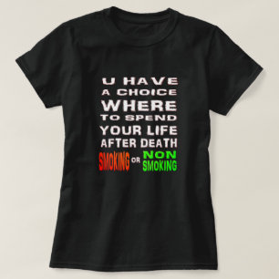 Christian おもしろい Tシャツ – 喫煙または非喫煙