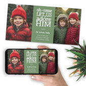 Christian 2写真 – 私たち来は彼を崇拝する – 緑 シーズンカード