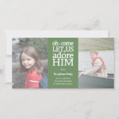 Christian 2写真 – 私たち来は彼を崇拝する – 緑 シーズンカード (正面)