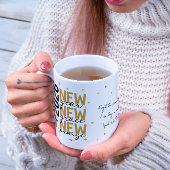 Christian 2026 New Year Custom Scripture Cross コーヒーマグカップ