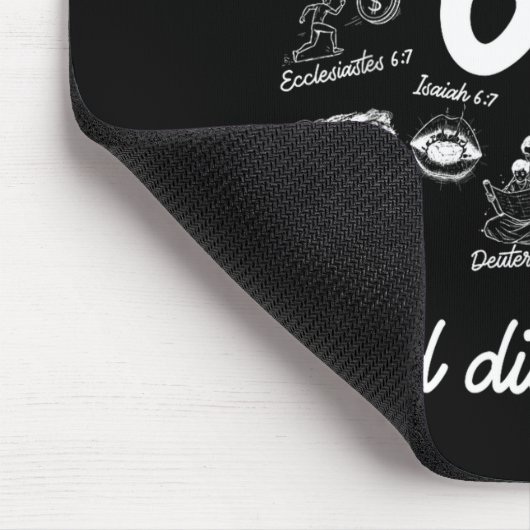 Christian 6 7 Meme Six Seven 67 Bible Verse Script マウスパッド (コーナー)