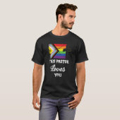 Christian Ally Inclusive Pride Clergy This Pastor  Tシャツ (正面フル)