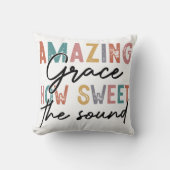 Christian - Amazing Grace How Sweet the Sound クッション (正面)