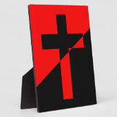 Christian Anarchist Anarchy Christianity Flag フォトプラーク (側面)
