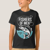 Christian Angler Fishers Of Men Matthew 4 19 Verse Tシャツ (正面)