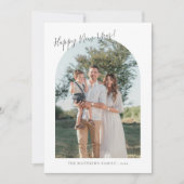 Christian Arch Photo Script Happy New Year シーズンカード (正面)