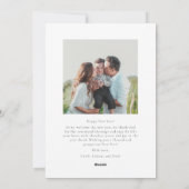 Christian Arch Photo Script Happy New Year シーズンカード (裏面)