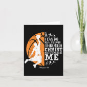 Christian Basketball I Can Do All Things Through C カード (正面)