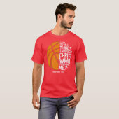 Christian Basketball I Can Do Allhingshrough Chris Tシャツ (正面フル)